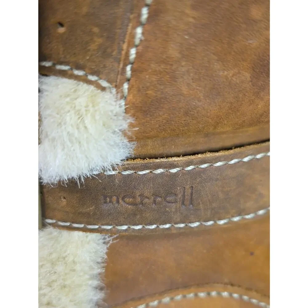Merrell Taiga Buckle Waterproof Leather Boots Womens Size 7.5